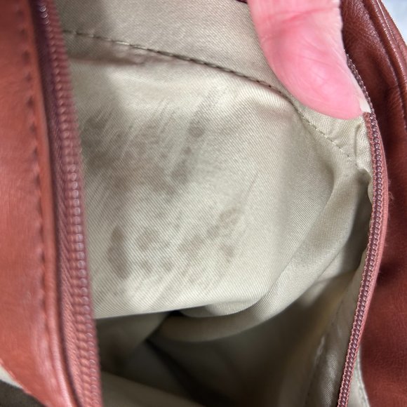 Rosetti Womens Purse Handbag Brown Faux Leather Double Handle Lots of Pockets - Picture 7 of 15